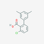 2-chloro-6-(3,5-dimethylphenyl)benzoic Acid molecular structure