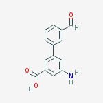 3-amino-5-(3-formylphenyl)benzoic Acid molecular structure