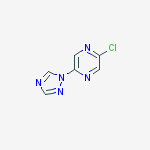 2-chloro-5-(1H-1,2,4-triazol-1-yl)pyrazine molecular structure