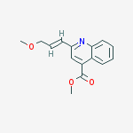 (E)-methyl 2-(3-methoxyprop-1-enyl)quinoline-4-carboxylate molecular structure
