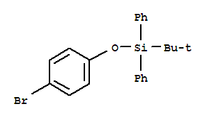 Silane, (4-bromophenoxy)(1,1-dimethylethyl)diphenyl- molecular structure