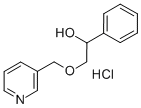 alpha-((3-Pyridinylmethoxy)methyl)benzenemethanol hydrochloride molecular structure