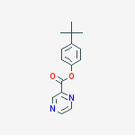 (4-tert-butylphenyl) Pyrazine-2-carboxylate molecular structure