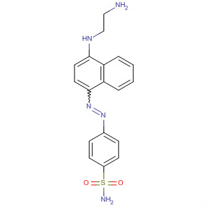 Benzenesulfonamide, 4-[[4-[(2-aminoethyl)amino]-1-naphthalenyl]azo]- molecular structure
