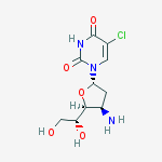 1-(3-amino-2,3-dideoxy-alpha-D-arabino-hexofuranosyl)-5-chloropyrimidine-2,4(1H,3H)-dione