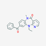 9-benzoyl-11-ethyl-6-methyl-6,11-dihydro-5H-pyrido[2,3-b][1,5]benzodiazepin-5-one molecular structure