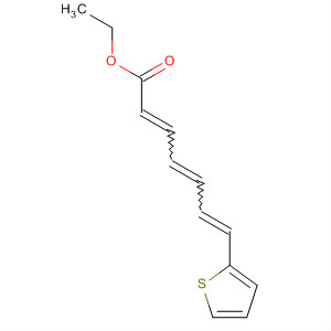 2,4,6-Heptatrienoic acid, 7-(2-thienyl)-, ethyl ester, (E,E,E)- molecular structure