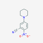 2-nitro-5-(piperidin-1-yl)benzonitrile molecular structure