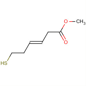 3-Hexenoic acid, 6-mercapto-, methyl ester, (E)- molecular structure
