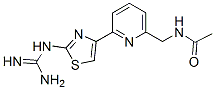 4-(6-(acetamidomethyl)pyridin-2-yl)-2-guanidinothiazole molecular structure