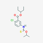 BENZOICACID,2-CHLORO-5-[[(1-METHYLETHOXY)THIOXOMETHYL]AMINO]-,1-ETHYLPROPYLESTER