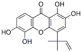 1,2,5,6-Tetrahydroxy-4-(1,1-dimethyl-2-propenyl)-9H-xanthene-9-one molecular structure