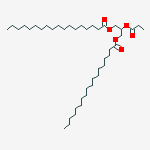 (3-octadecanoyloxy-2-propanoyloxypropyl) Octadecanoate molecular structure