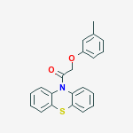 10-((3-METHYLPHENOXY)ACETYL)-10H-PHENOTHIAZINE