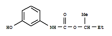 butan-2-yl (3-hydroxyphenyl)carbamate molecular structure