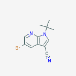 5-Bromo-1-(tert-butyl)-1H-pyrrolo[2,3-b]pyridine-3-carbonitrile