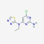 6-chloro-N4-ethyl-N4-(1,3,4-thiadiazol-2-yl)pyrimidine-2,4-diamine