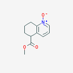 5,6,7,8-tetrahydro-5-Quinolinecarboxylic acid methyl ester 1-oxide molecular structure
