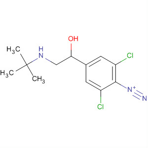 Benzenediazonium,2,6-dichloro-4-[2-[(1,1-dimethylethyl)amino]-1-hydroxyethyl]-