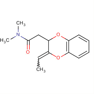 1,4-Benzodioxin-2-acetamide, 3-ethylidene-2,3-dihydro-N,N-dimethyl-,(Z)- molecular structure