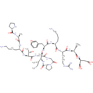 L-Aspartic acid,L-prolyl-L-alanyl-L-lysyl-L-threonylglycylglycyl-L-prolyl-L-isoleucyl-L-tyrosyl-L-lysyl-L-arginyl-L-valyl- molecular structure