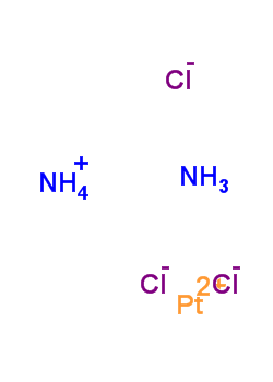 ammonium platinum(2+) chloride ammoniate (1:1:3:1) molecular structure