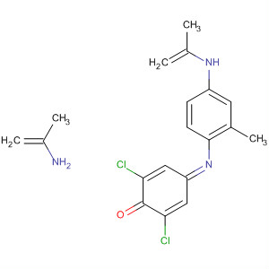 2,5-Cyclohexadien-1-one,2,6-dichloro-4-[[4-(di-2-propenylamino)-2-methylphenyl]imino]- molecular structure