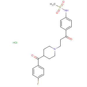 Methanesulfonamide,N-[4-[3-[4-(4-fluorobenzoyl)-1-piperidinyl]-1-oxopropyl]phenyl]-,monohydrochloride