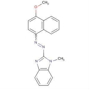 1H-Benzimidazole, 2-[(4-methoxy-1-naphthalenyl)azo]-1-methyl- molecular structure