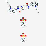 7,7'-[pyridine-2,5-diylbis(carbonylimino)]bis(1-butylquinolinium) bis(4-methylbenzenesulfonate)