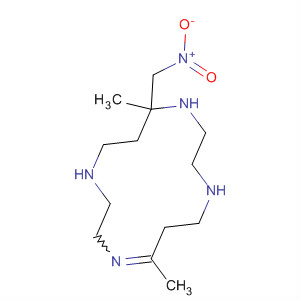 1,4,8,11-Tetraazacyclotetradec-4-ene, 5,12-dimethyl-12-(nitromethyl)- molecular structure