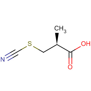 Propanoic acid, 2-methyl-3-thiocyanato-, (S)- molecular structure