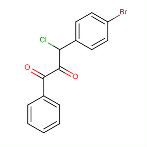 1,2-Propanedione, 3-(4-bromophenyl)-3-chloro-1-phenyl- molecular structure