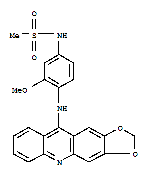1,3-Dioxolo[4,5-b]acridine,methanesulfonamide deriv. molecular structure