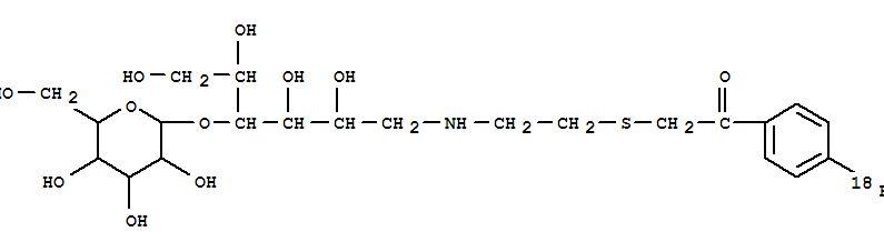 N-lactitol-S-(fluorophenacyl)cysteamine molecular structure