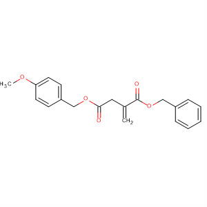 Butanedioic acid, methylene-, 4-[(4-methoxyphenyl)methyl]1-(phenylmethyl) ester molecular structure