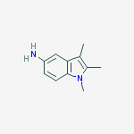 1,2,3-trimethylindol-5-amine molecular structure