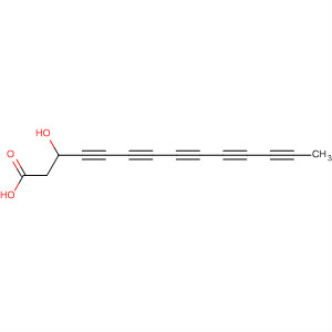 4,6,8,10,12-Tetradecapentaynoic acid, 3-hydroxy- molecular structure