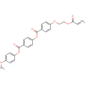 Benzoic acid, 4-[2-[(1-oxo-2-propenyl)oxy]ethoxy]-,4-[(4-methoxyphenoxy)carbonyl]phenyl ester molecular structure