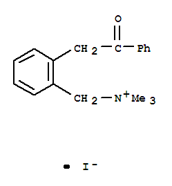 N,N,N-trimethyl[2-(2-oxo-2-phenylethyl)phenyl]methanaminium molecular structure