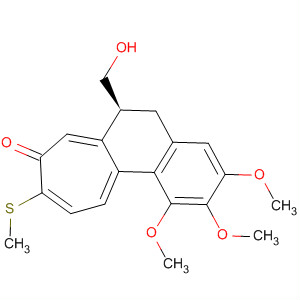 8H-Cyclohepta[a]naphthalen-8-one,5,6-dihydro-6-(hydroxymethyl)-1,2,3-trimethoxy-9-(methylthio)-, (S)-