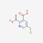 5-(chloromethyl)-2,3-pyridinedicarboxylic Acid molecular structure