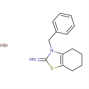 2(3H)-Benzothiazolimine, 4,5,6,7-tetrahydro-3-(phenylmethyl)-,monohydrobromide molecular structure