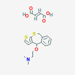 ETHYLAMINE,2-((4,9-DIHYDROTHIENO[2,3-C](2)BENZOTHIEPIN-4-YL)OXY)-N,N-DIMETHYL-,FUMARATE (1:1)