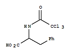 3-phenyl-2-[(2,2,2-trichloroacetyl)amino]propanoic acid molecular structure