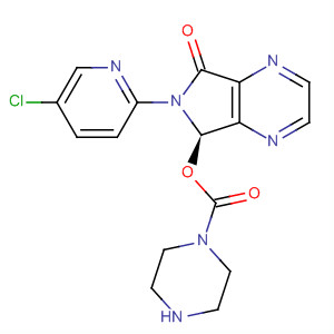 1-Piperazinecarboxylic acid,(5R)-6-(5-chloro-2-pyridinyl)-6,7-dihydro-7-oxo-5H-pyrrolo[3,4-b]pyrazin-5-yl ester molecular structure