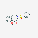 3-[(4-methylphenyl)sulfonyl]-2,3,4,5-tetrahydrospiro[3-benzazepine-1,2'-[1,3]dioxolane] molecular structure