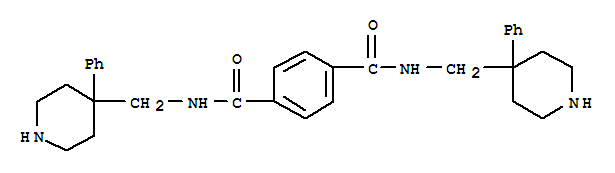 N,N'-bis[(4-phenylpiperidin-4-yl)methyl]benzene-1,4-dicarboxamide