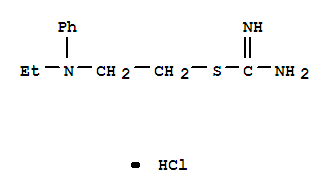 2-[ethyl(phenyl)amino]ethyl carbamimidothioate hydrochloride (1:1)