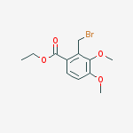 Ethyl 2-(bromomethyl)-3,4-dimethoxybenzoate molecular structure